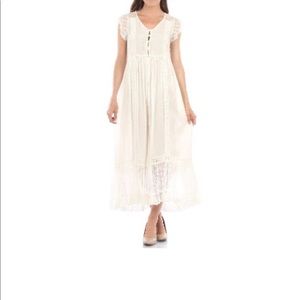Peasant Maxi Beach Dress